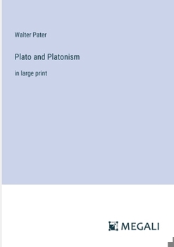 Paperback Plato and Platonism: in large print Book