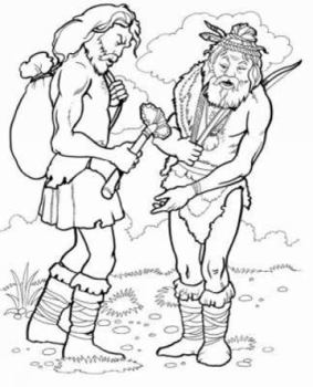 Paperback Prehistoric Man Coloring Book