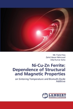 Paperback Ni-Cu-Zn Ferrite: Dependence of Structural and Magnetic Properties Book