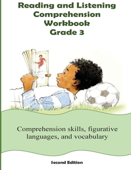Paperback Reading and Listening Comprehension Grade 3 Workbook Book