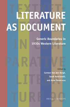 Hardcover Literature as Document: Generic Boundaries in 1930s Western Literature Book