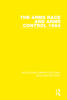 Hardcover The Arms Race and Arms Control 1984 Book