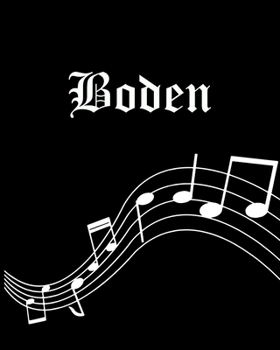 Bode: Sheet Music Note Manuscript Notebook Paper | Personalized Custom First Name Cover | Musician Composer Instrument Composition Book | 12 Staves a ... | Create, Compose & Write Creative Songs