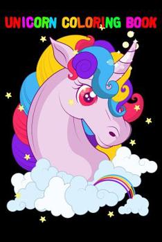 Paperback Unicorn Coloring Book: Happy Magical Unicorn Coloring Note Book Journal With Girl And Boy 100 Pages 6x9 Inch Book