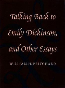 Hardcover Talking Back to Emily Dickinso Book