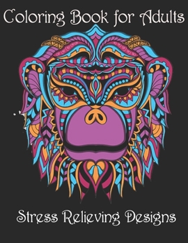 Paperback Coloring Book for Adults: Stress Relieving Animal Designs Book