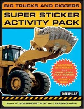 Paperback Big Trucks and Diggers Super Sticker Activity Pack [With Over 300 StickersWith Large Play Scenes] Book