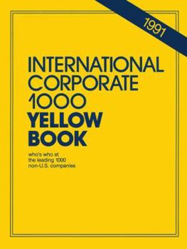 Paperback International Corporate 1000 Yellow Book: 1990 Book