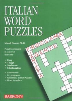 Paperback Italian Word Puzzles [Italian] Book