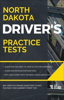 Paperback North Dakota Driver's Practice Tests Book