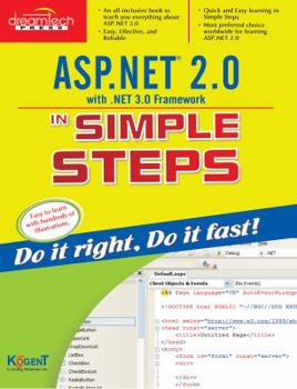 Paperback Asp.Net 2.0 with .Net 3.0 Framework in Simple Steps Book