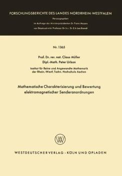 Paperback Mathematische Charakterisierung Und Bewertung Elektromagnetischer Senderanordnungen [German] Book