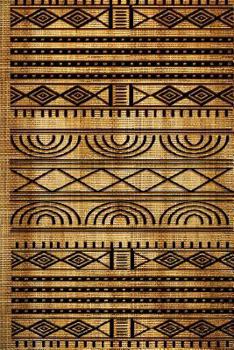 Paperback African Art Pattern 1: Blank 150 Page Lined Journal for Your Thoughts, Ideas, and Inspiration Book