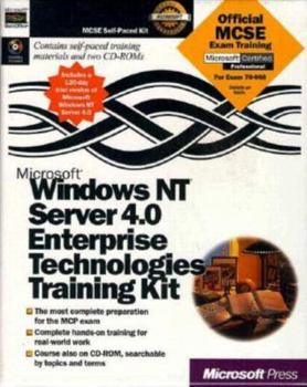 Paperback Microsoft Windows NT Server Enterprise Training [With Companion to Book] Book