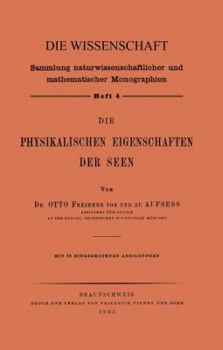 Paperback Die Physikalischen Eigenschaften Der Seen [German] Book
