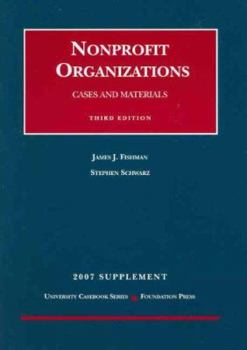 Paperback Nonprofit Organizations: Cases and Materials Supplement Book