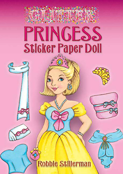 Paperback Glitter Princess Sticker Paper Doll Book