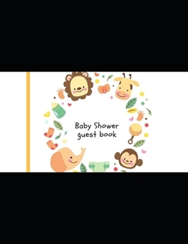 Paperback Baby Shower Guest Book: Sign In Guestbook with BONUS Gift Log Book