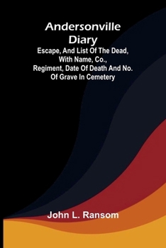 Andersonville diary: escape, and list of the dead, with name, co., regiment, date of death and no. of grave in cemetery