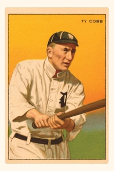 Paperback Vintage Journal Early Baseball Card, Ty Cobb Book
