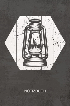 NOTIZBUCH A5 Dotted: 60er Liebhaber Notizheft GEPUNKTET 120 Seiten - Vintage Dekoration Notizblock Retro �llampe Skizzenbuch - Vintage Geschenk f�r Retro Liebhaber Vintage Liebhaber 90er Kind