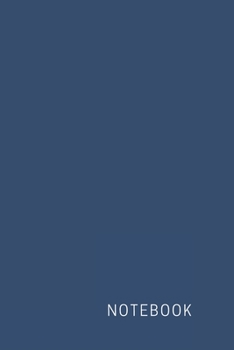 Paperback Notebook: Unlined Blank Minimalist Notebook Perfect For Sketching Down Thoughts - (6 x 9 inches) - 110 Pages Book