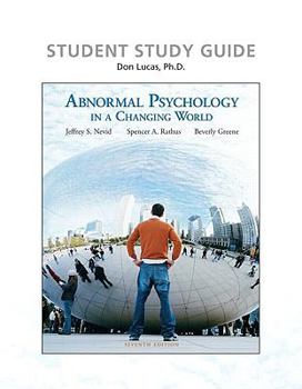 Paperback Study Guide for Abnormal Psychology in a Changing World Book