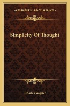 Paperback Simplicity Of Thought Book