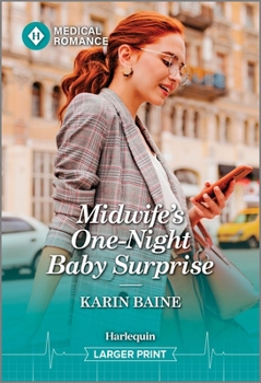 Mass Market Paperback Midwife's One-Night Baby Surprise [Large Print] Book