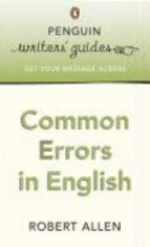 Mass Market Paperback Common Errors in English Book