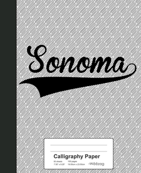 Paperback Calligraphy Paper: SONOMA Notebook Book
