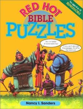 Paperback Red Hot Bible Puzzles Book