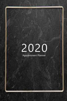 Paperback 2020 Appointment Planner: Hourly agenda. Monthly and Weekly planner. Week on 2 pages. Square layout. Schedule, arrange, plan events. Monday star Book