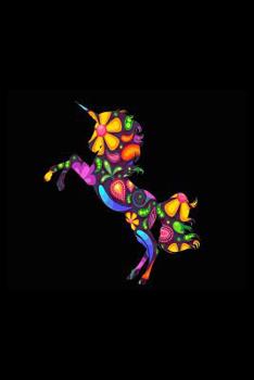 Paperback Unicorn Flowers: Blood Sugar Tracker Book