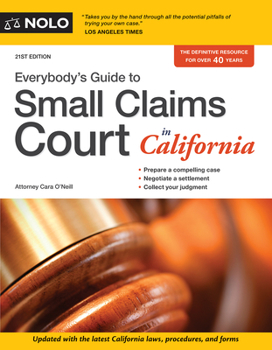 Paperback Everybody's Guide to Small Claims Court in California Book