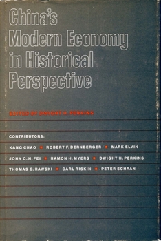 Hardcover China's Modern Economy in Historical Perspective Book