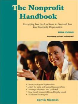 Paperback The Nonprofit Handbook: Everything You Need to Know to Start and Run Your Nonprofit Organization Book