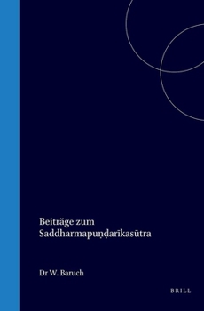 Hardcover Beiträge Zum Saddharmapundarikasutra [German] Book