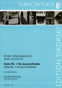 Paperback Suite No. 1 for Jazz Orchestra: Saxophone Quartet Score and Parts Book