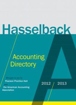 Paperback Pearson Prentice Hall Accounting Faculty Directory 2012-2013 Book
