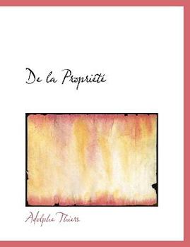 Paperback de La Propri T [Large Print] Book