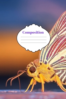 Composition: Colege Ruled Lined Moth Notebook