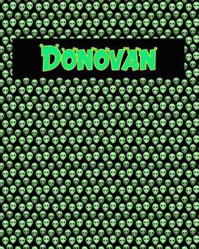 Paperback 120 Page Handwriting Practice Book with Green Alien Cover Donovan: Primary Grades Handwriting Book