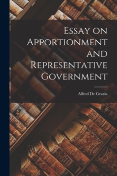 Paperback Essay on Apportionment and Representative Government Book