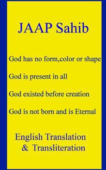 Paperback Jaap Sahib - English Translation & Transliteration Book