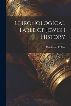 Paperback Chronological Table of Jewish History Book