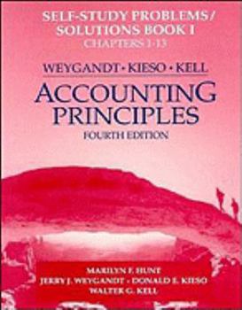 Paperback Accounting Principles, Self Study Problems/Solutions Book 1 Book