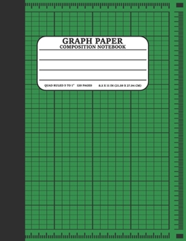 Graph Paper Composition Notebook: Math and Science Lover Green Graph Paper Cover Notebook (Quad Ruled 5 squares per inch, 120 pages) Birthday Gifts For Math Lover Teacher,Student