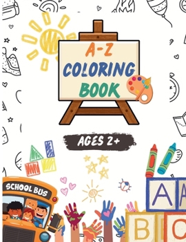 Paperback A-Z coloring book for Kids For Ages 2+ Book