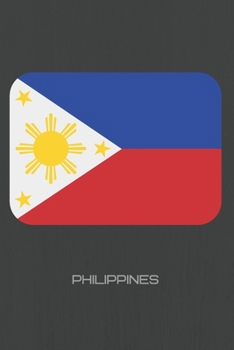 Paperback Philippines Flag Journal: Filipino Pride Journal Notebook Diary 6" x 9" 120 lined pages Book